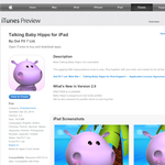 Free Talking Baby Hippo for iPad