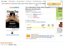 Free Ten Interesting Things About Human Behavior [Kindle Edition]