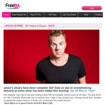 Free Tickets to Jason Byrne's Show