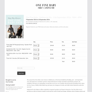 Free Tickets to One Fine Baby Fair 