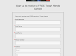 Free Tough Hands Hand Cream Sample