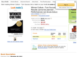 Free Winner Culture - Turn Success Into a Habit: Results cannot be planned ... Performances can [Kindle Edition]