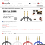FREE Zapals 3.5mm to 3.5mm Stereo Audio Cable