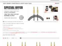 FREE Zapals 3.5mm to 3.5mm Stereo Audio Cable