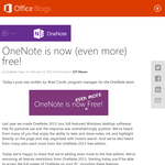 OneNote is now (even more) free!