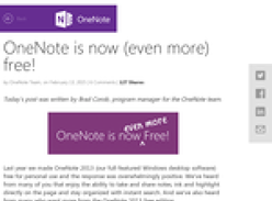 OneNote is now (even more) free!