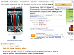 Productivity: Get 10X More Done in a Day! (Productivity, Personal Growth, Time Management, Organization Skills) [Kindle Edition]