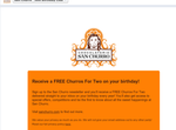 Receive a FREE Churros For Two on your birthday!