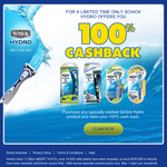 Schick Hydro Razor Packs Cashbacks!