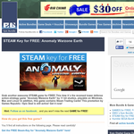 STEAM Key for FREE: Anomaly Warzone Earth