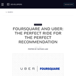 Take an Uber To a Foursquare Recommendation For Free!